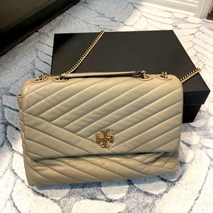 Tory Burch Kira Chevron Leather Shoulder Bag